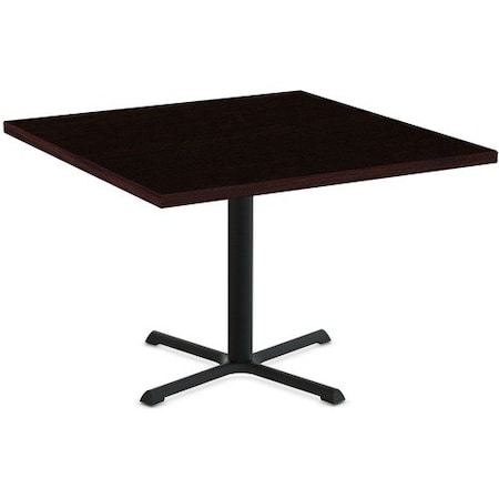 Special-T Table, Square, 42inx42inx29in, BlackBase/EspressoTop SCTSTAR24242BES